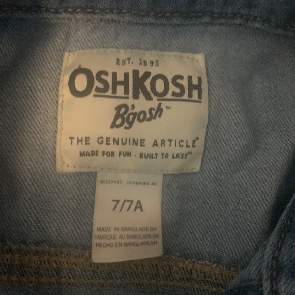 Kids OshKosh B’Gosh Jean jacket size 7 - Picture 3 of 4